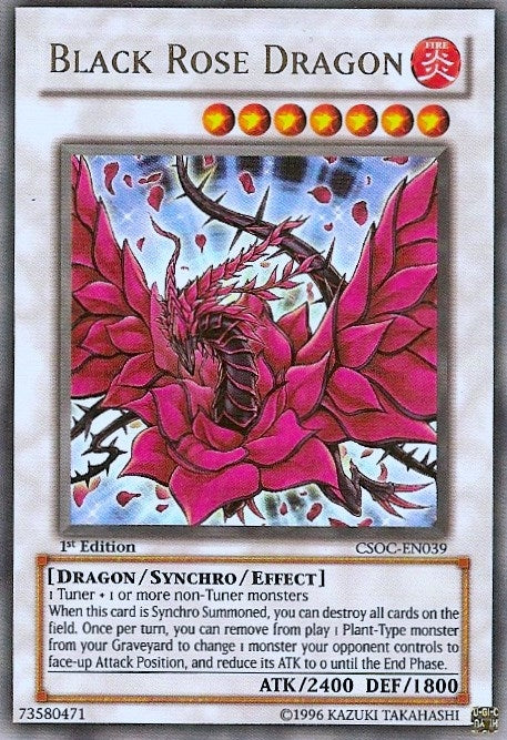 Image for Black Rose Dragon (Crossroads of Chaos) (CSOC-EN039) - YuGiOh