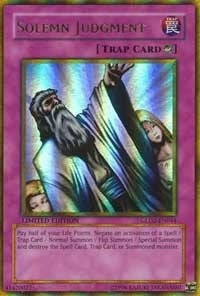 Image for Solemn Judgment (Gold Series 2009) (GLD2-EN044) - YuGiOh
