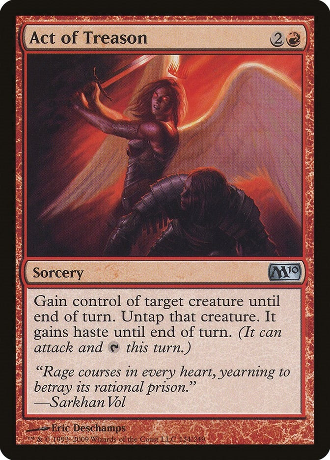 Image for Act of Treason (Magic 2010 (M10)) (124) - Magic: The Gathering
