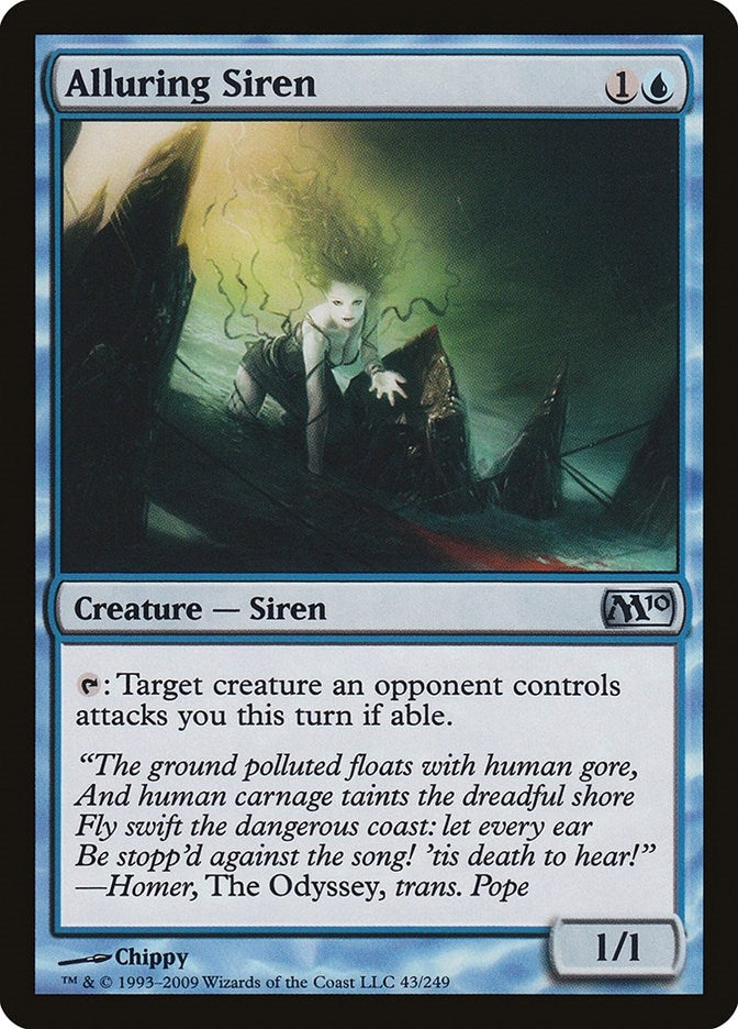 Image for Alluring Siren (Magic 2010 (M10)) (43) - Magic: The Gathering