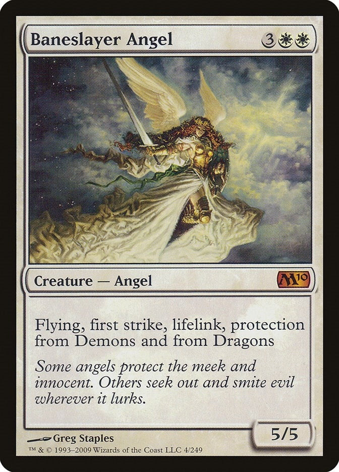 Image for Baneslayer Angel (Magic 2010 (M10)) (4) - Magic: The Gathering