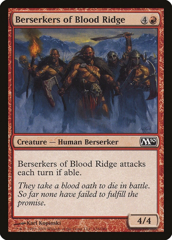 Image for Berserkers of Blood Ridge (Magic 2010 (M10)) (126) - Magic: The Gathering