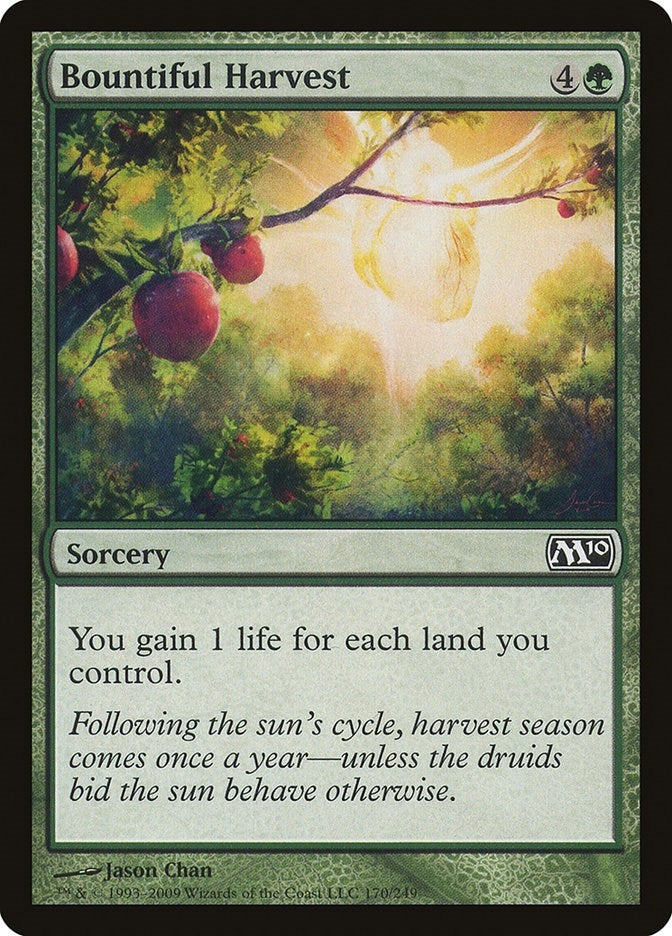 Image for Bountiful Harvest (Magic 2010 (M10)) (170) - Magic: The Gathering