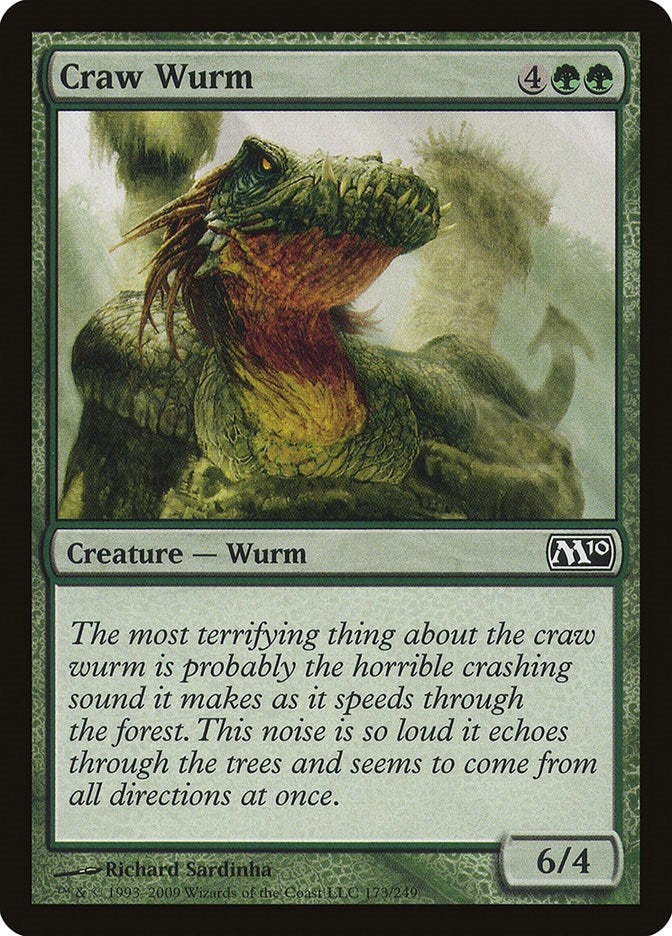 Image for Craw Wurm (Magic 2010 (M10)) (173) - Magic: The Gathering