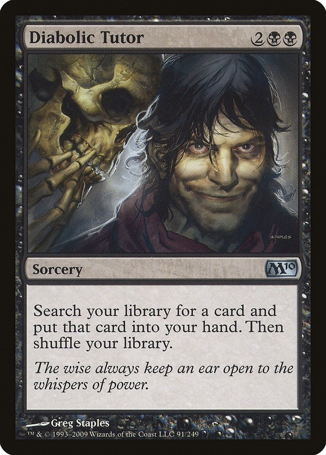 Image for Diabolic Tutor (Magic 2010 (M10)) (91) - Magic: The Gathering