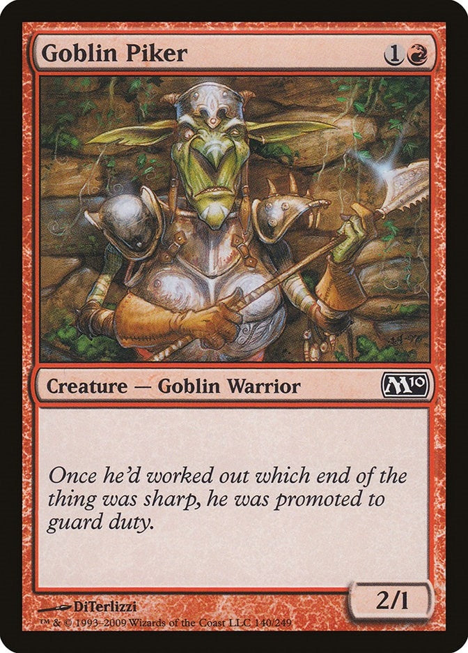 Image for Goblin Piker (Magic 2010 (M10)) (140) - Magic: The Gathering
