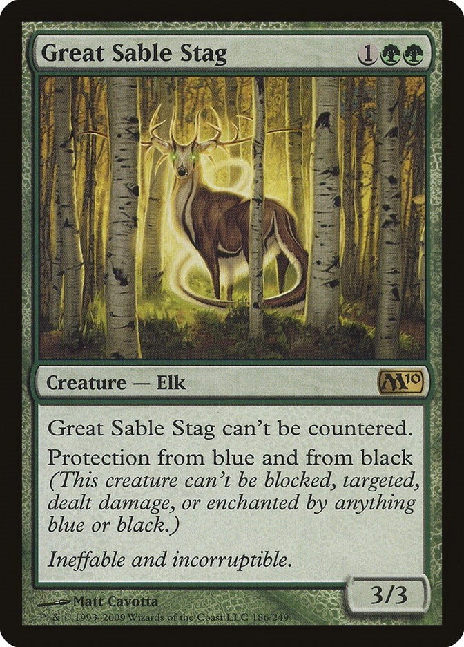 Image for Great Sable Stag (Magic 2010 (M10)) (186) - Magic: The Gathering