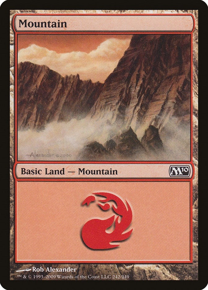 Image for Mountain (242) (Magic 2010 (M10)) (242) - Magic: The Gathering