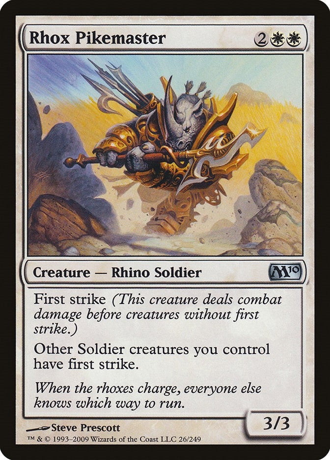 Image for Rhox Pikemaster (Magic 2010 (M10)) (26) - Magic: The Gathering