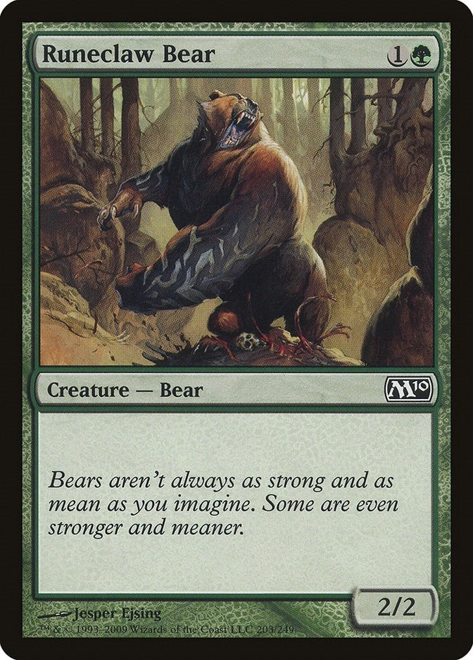 Image for Runeclaw Bear (Magic 2010 (M10)) (203) - Magic: The Gathering