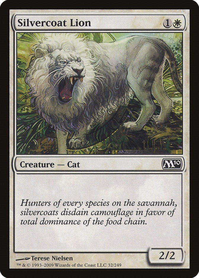 Image for Silvercoat Lion (Magic 2010 (M10)) (32) - Magic: The Gathering