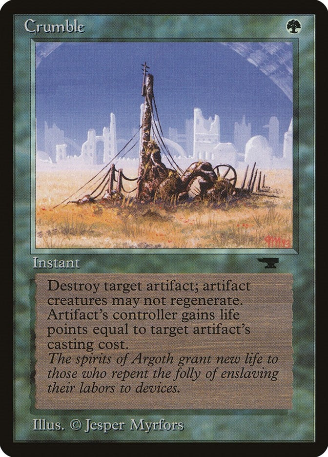 Image for Crumble (Antiquities) - Magic: The Gathering
