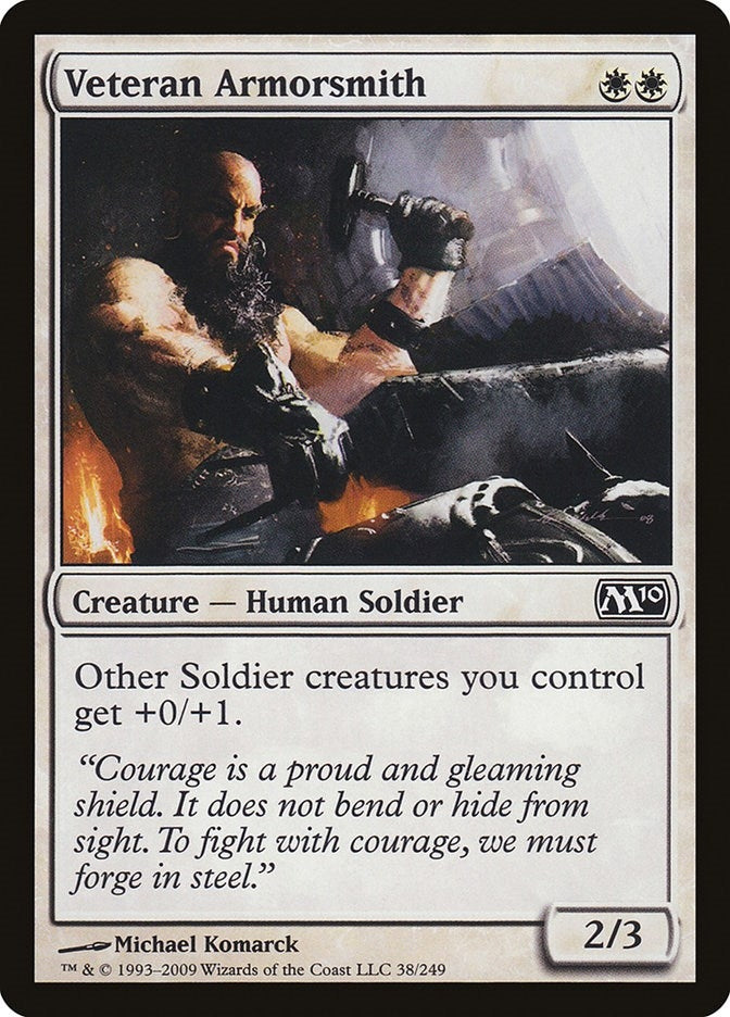 Image for Veteran Armorsmith (Magic 2010 (M10)) (38) - Magic: The Gathering