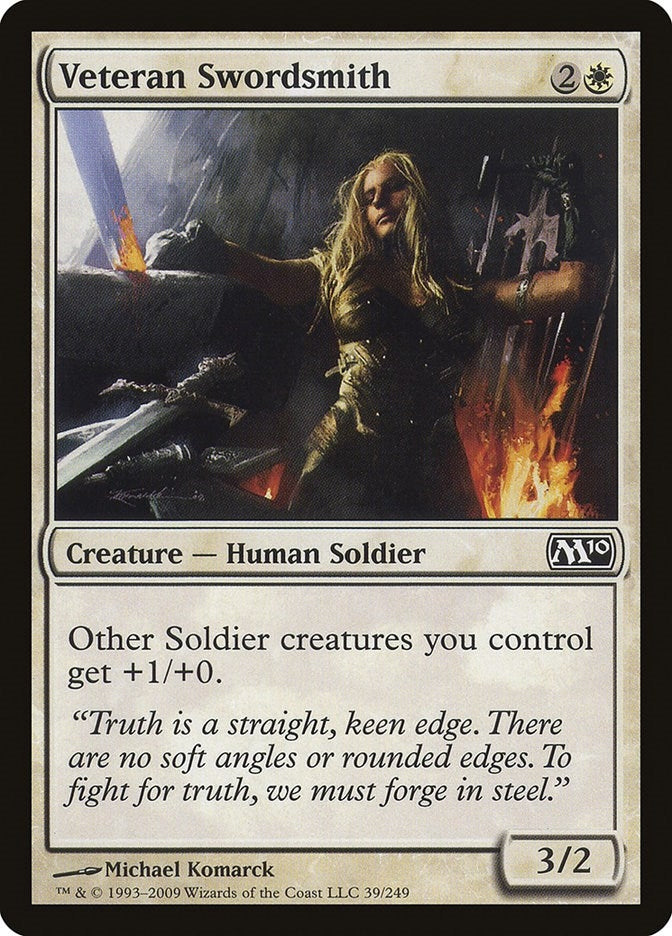 Image for Veteran Swordsmith (Magic 2010 (M10)) (39) - Magic: The Gathering
