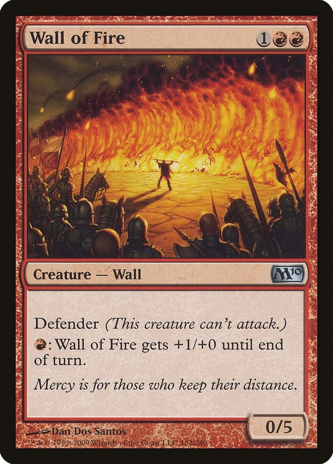 Image for Wall of Fire (Magic 2010 (M10)) (162) - Magic: The Gathering