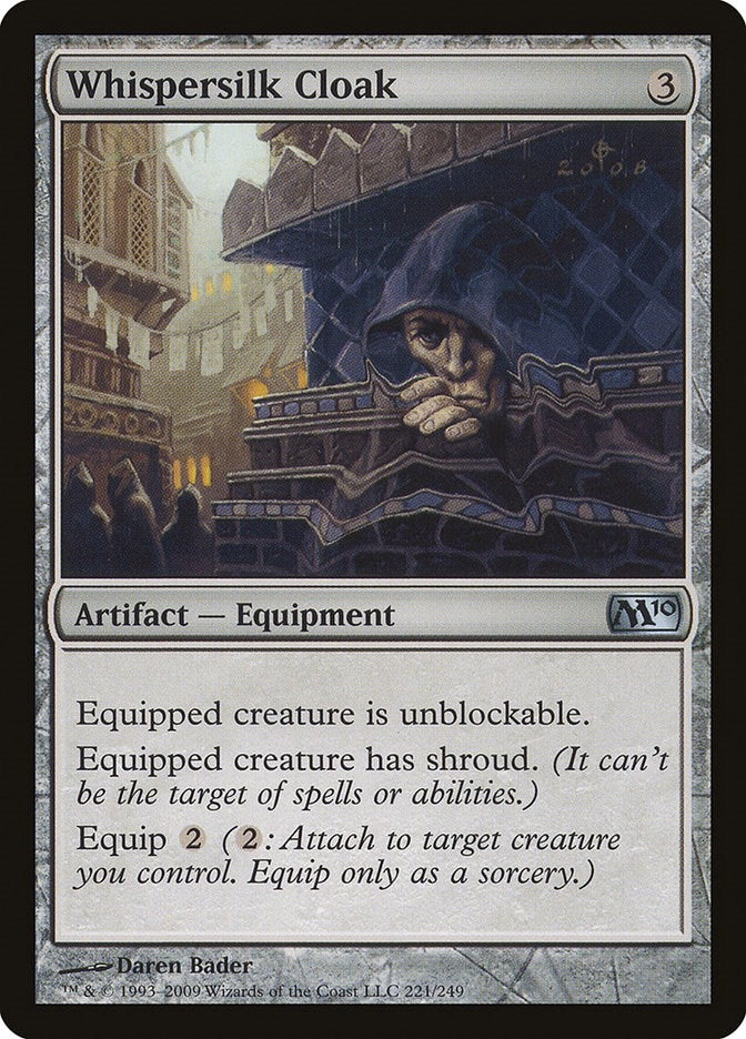 Image for Whispersilk Cloak (Magic 2010 (M10)) (221) - Magic: The Gathering