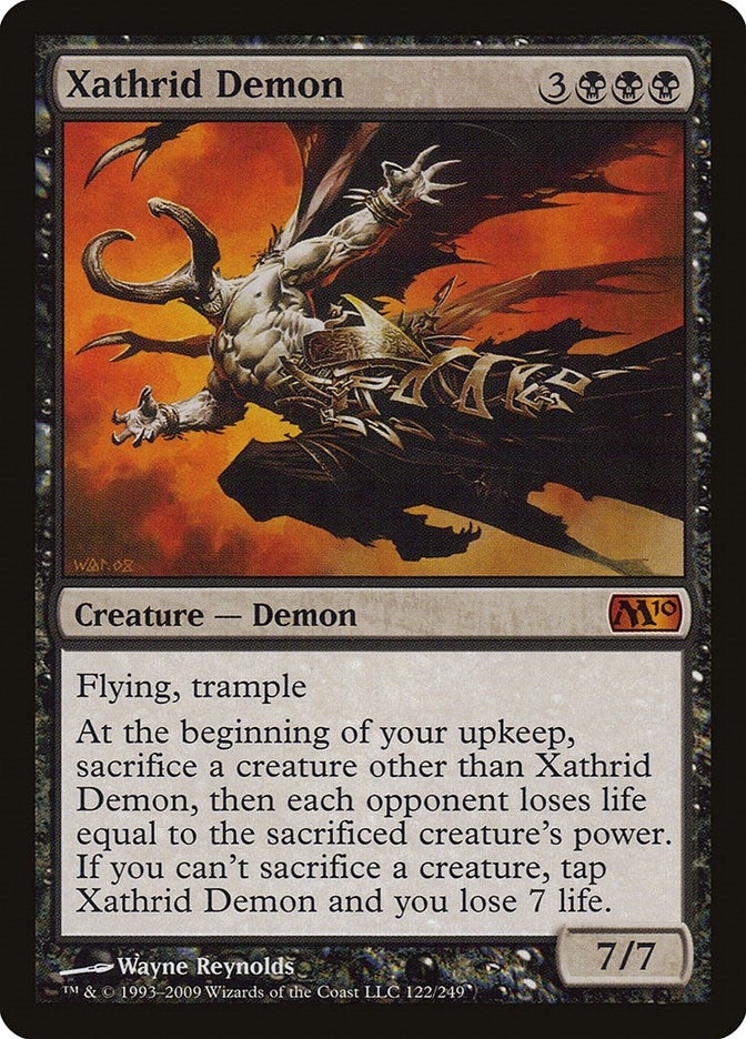 Image for Xathrid Demon (Magic 2010 (M10)) (122) - Magic: The Gathering