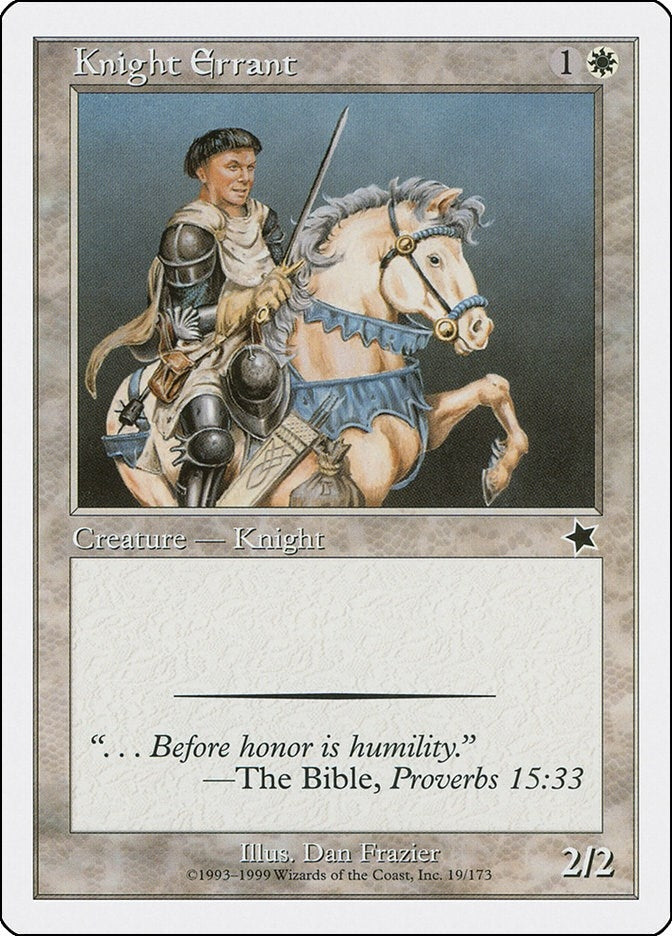 Image for Knight Errant (Starter 1999) (19) - Magic: The Gathering