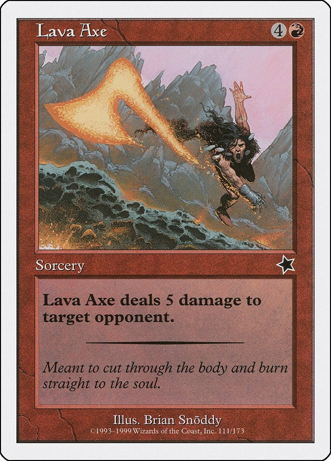 Image for Lava Axe (Starter 1999) (111) - Magic: The Gathering