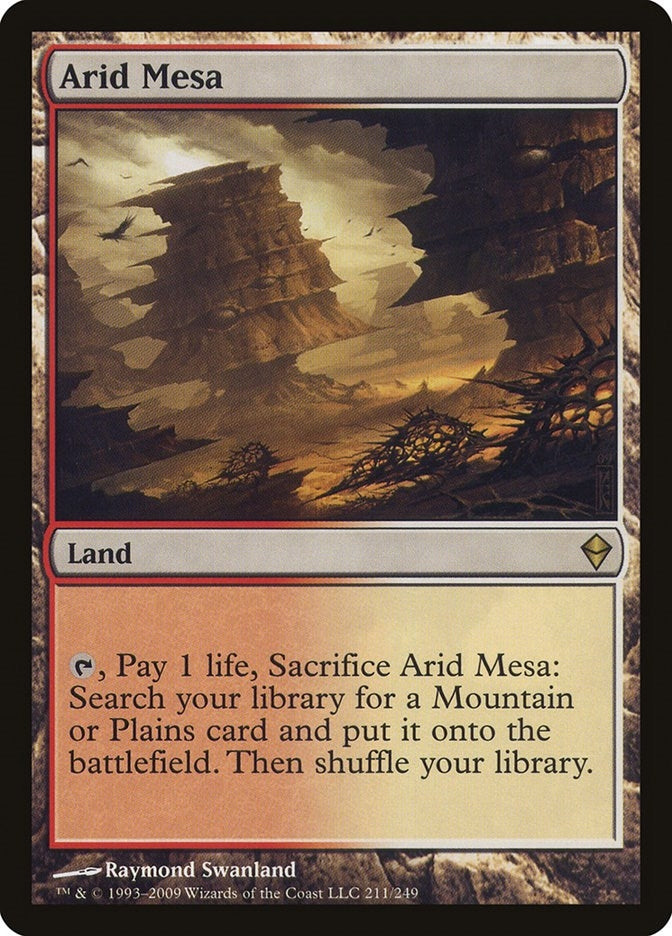 Image for Arid Mesa (Zendikar) (211) - Magic: The Gathering