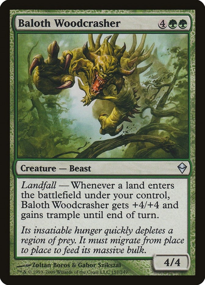 Image for Baloth Woodcrasher (Zendikar) (157) - Magic: The Gathering