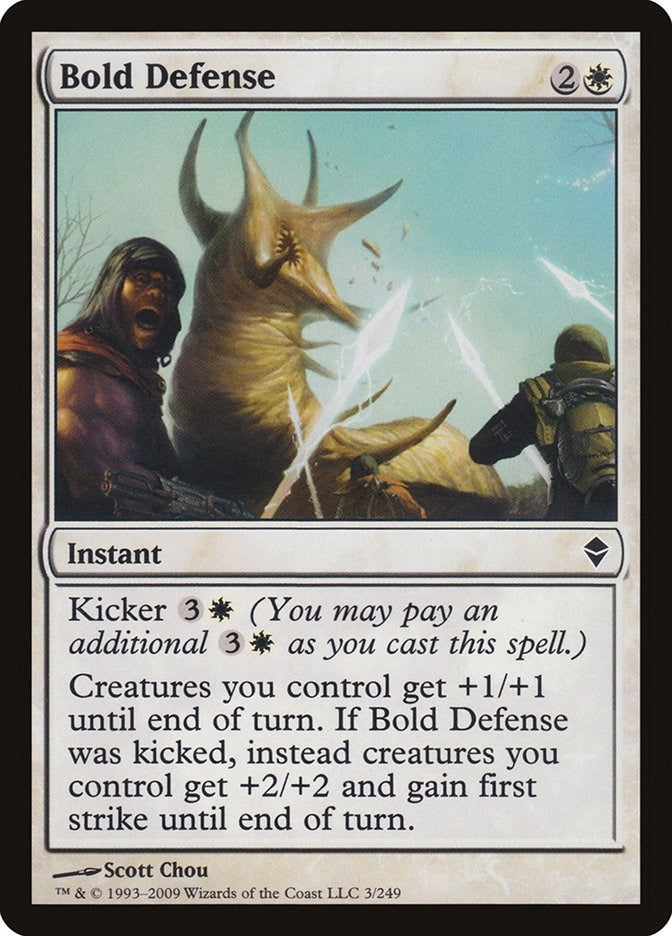 Image for Bold Defense (Zendikar) (3) - Magic: The Gathering