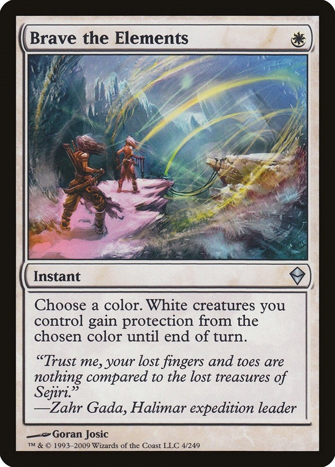 Image for Brave the Elements (Zendikar) (4) - Magic: The Gathering