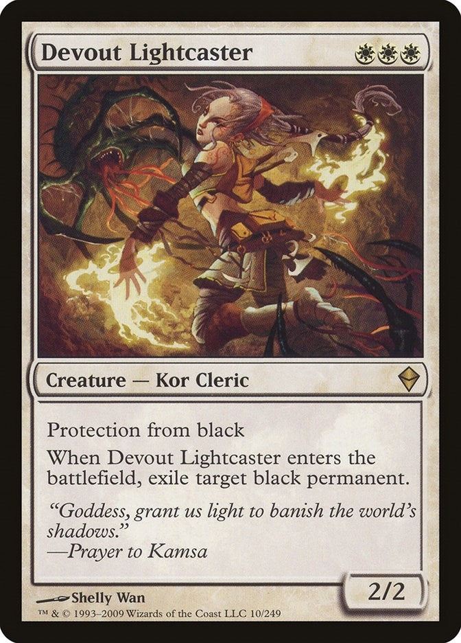 Image for Devout Lightcaster (Zendikar) (10) - Magic: The Gathering