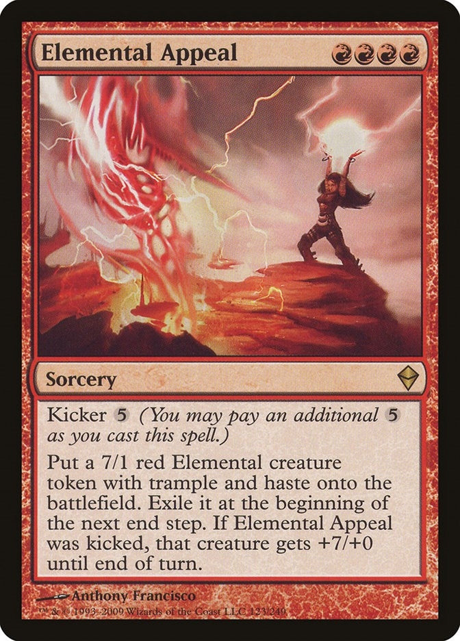Image for Elemental Appeal (Zendikar) (123) - Magic: The Gathering