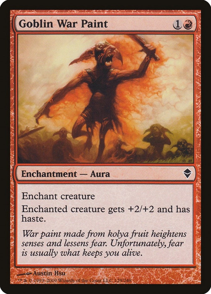 Image for Goblin War Paint (Zendikar) (129) - Magic: The Gathering
