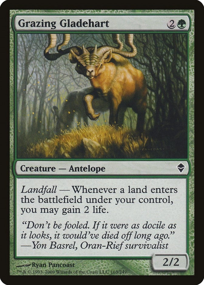 Image for Grazing Gladehart (Zendikar) (163) - Magic: The Gathering