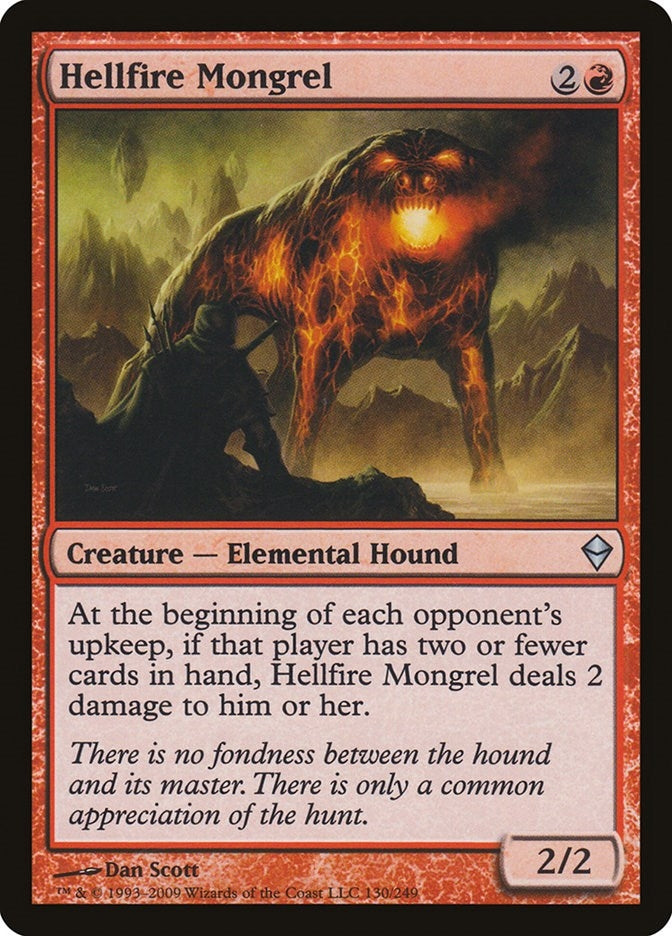 Image for Hellfire Mongrel (Zendikar) (130) - Magic: The Gathering