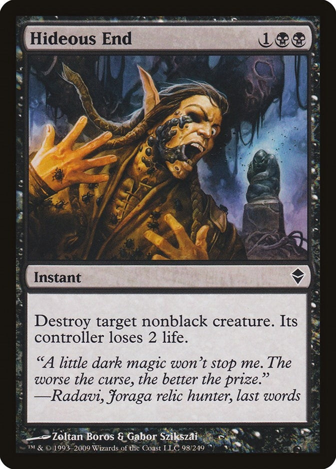 Image for Hideous End (Zendikar) (98) - Magic: The Gathering