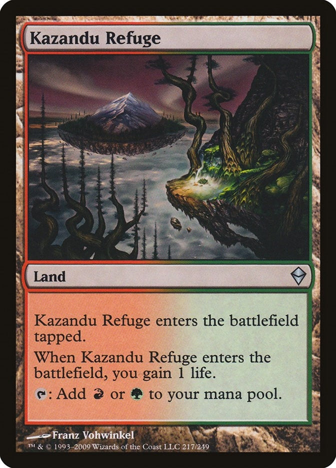 Image for Kazandu Refuge (Zendikar) (217) - Magic: The Gathering