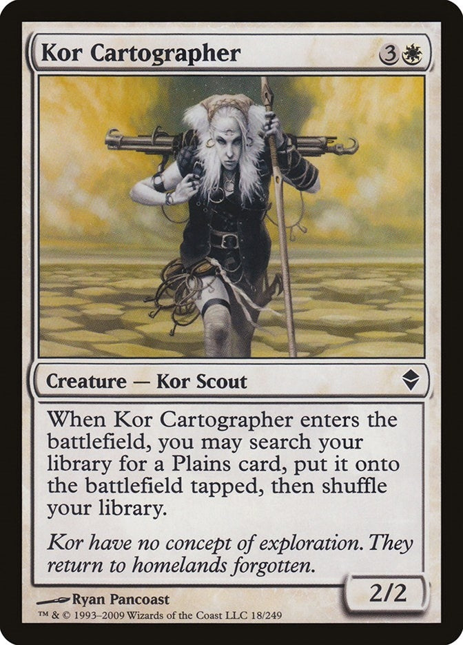 Image for Kor Cartographer (Zendikar) (18) - Magic: The Gathering