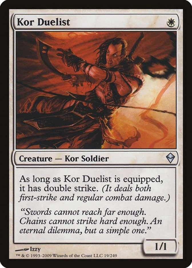 Image for Kor Duelist (Zendikar) (19) - Magic: The Gathering