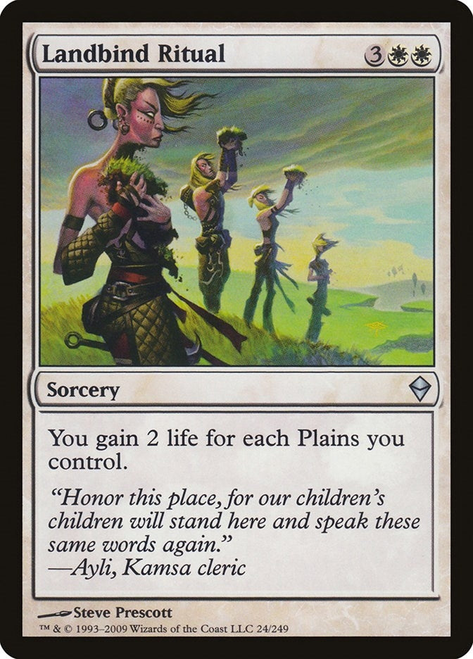 Image for Landbind Ritual (Zendikar) (24) - Magic: The Gathering