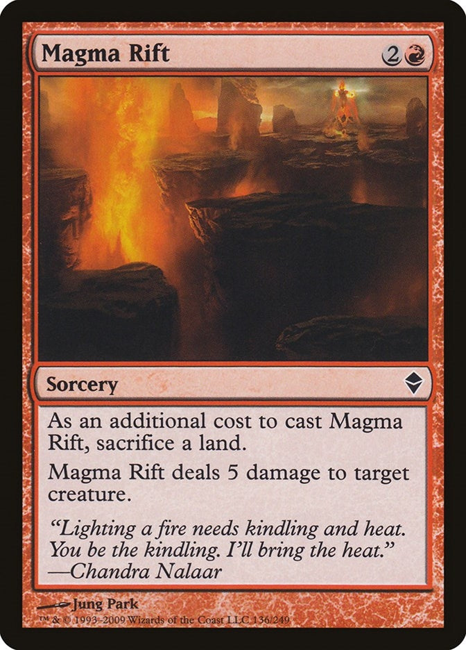 Image for Magma Rift (Zendikar) (136) - Magic: The Gathering