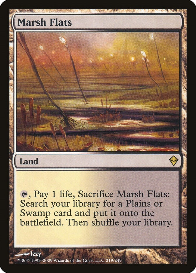 Image for Marsh Flats (Zendikar) (219) - Magic: The Gathering