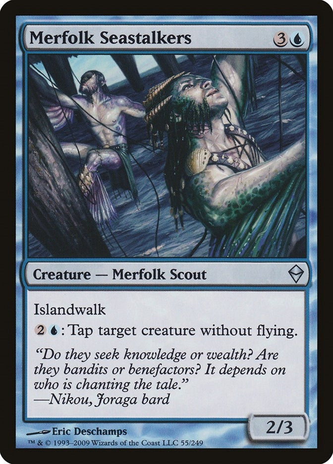 Image for Merfolk Seastalkers (Zendikar) (55) - Magic: The Gathering