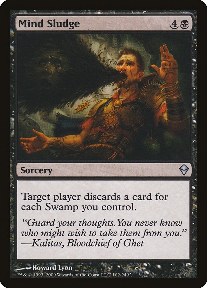 Image for Mind Sludge (Zendikar) (102) - Magic: The Gathering
