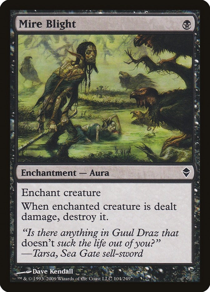 Image for Mire Blight (Zendikar) (104) - Magic: The Gathering