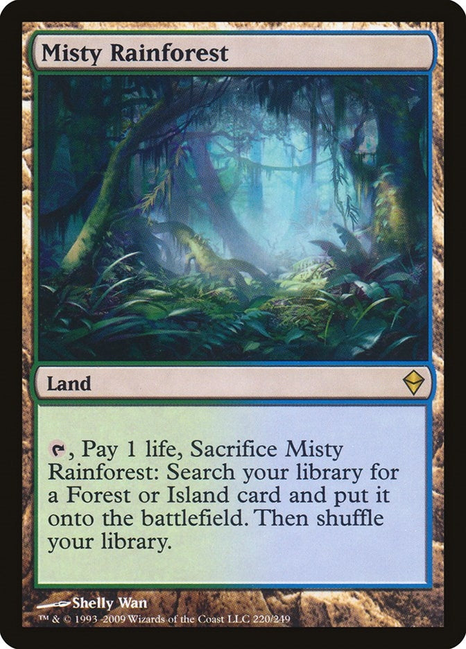 Image for Misty Rainforest (Zendikar) (220) - Magic: The Gathering
