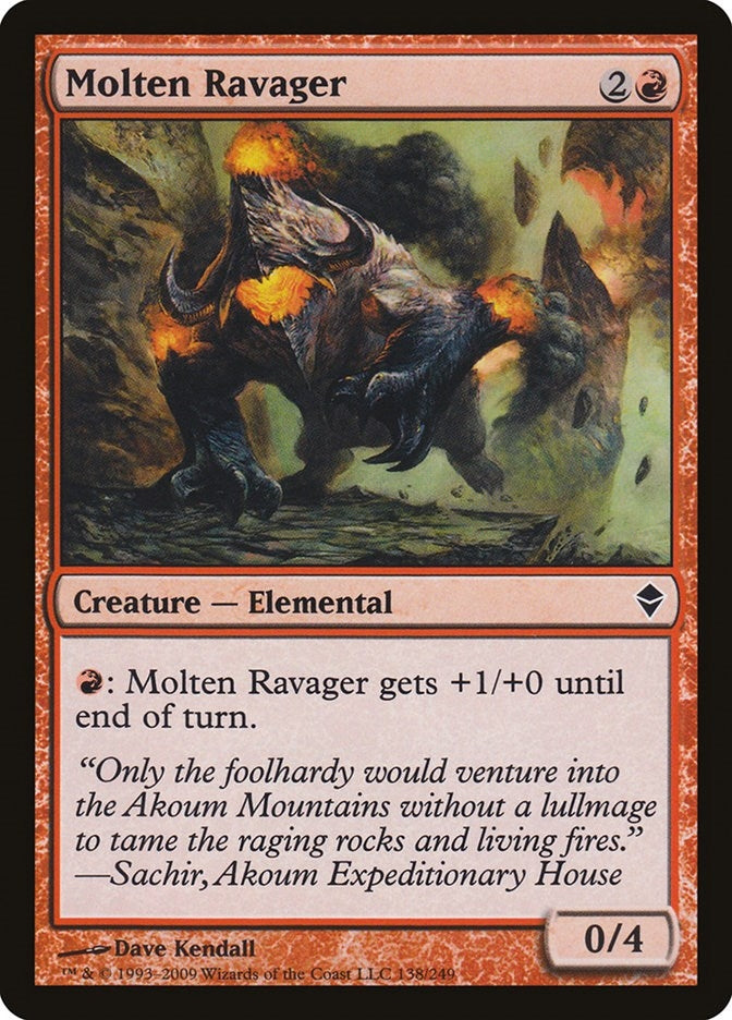 Image for Molten Ravager (Zendikar) (138) - Magic: The Gathering