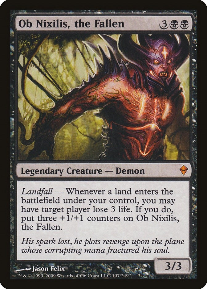 Image for Ob Nixilis, the Fallen (Zendikar) (107) - Magic: The Gathering