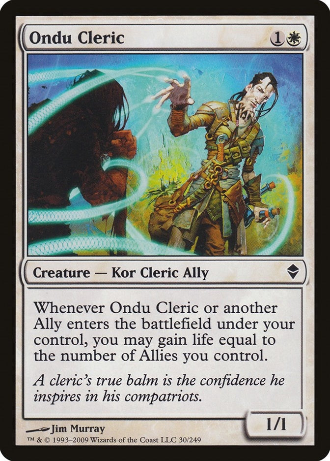 Image for Ondu Cleric (Zendikar) (30) - Magic: The Gathering