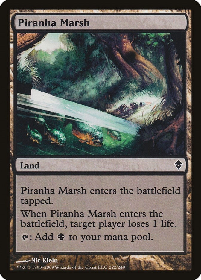 Image for Piranha Marsh (Zendikar) (222) - Magic: The Gathering