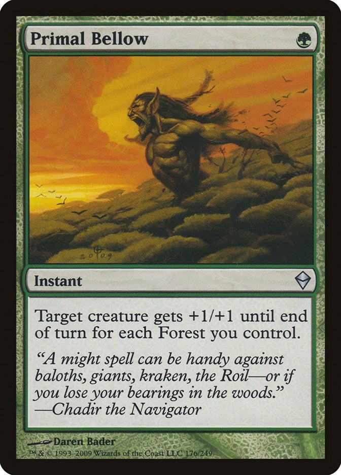 Image for Primal Bellow (Zendikar) (176) - Magic: The Gathering