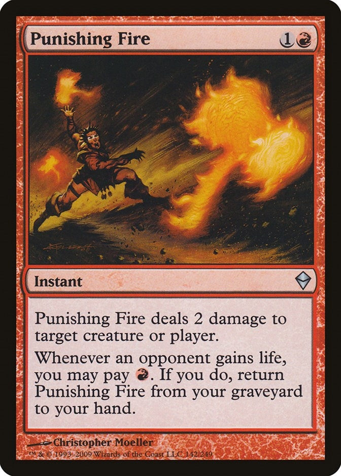 Image for Punishing Fire (Zendikar) (142) - Magic: The Gathering