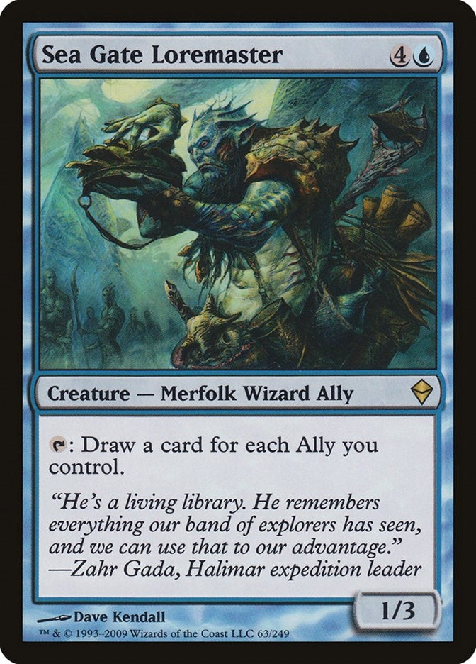 Image for Sea Gate Loremaster (Zendikar) (63) - Magic: The Gathering
